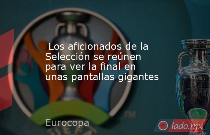                                                                                                  Los aficionados de la Selección se reúnen para ver la final en unas pantallas gigantes                                                                        . Noticias en tiempo real