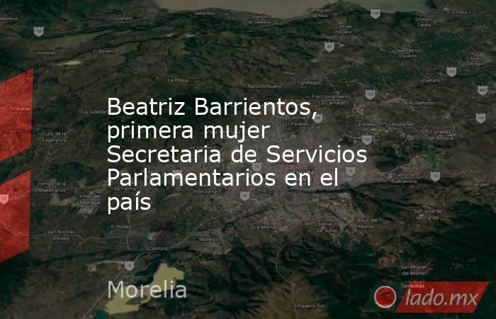 Beatriz Barrientos, primera mujer Secretaria de Servicios Parlamentarios en el país. Noticias en tiempo real