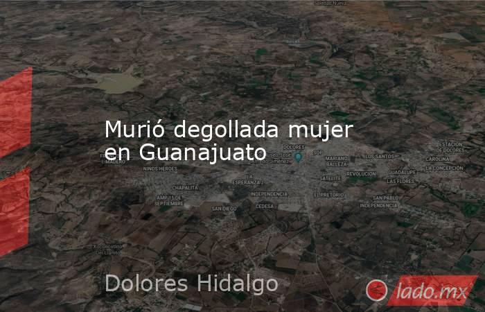Murió degollada mujer en Guanajuato. Noticias en tiempo real