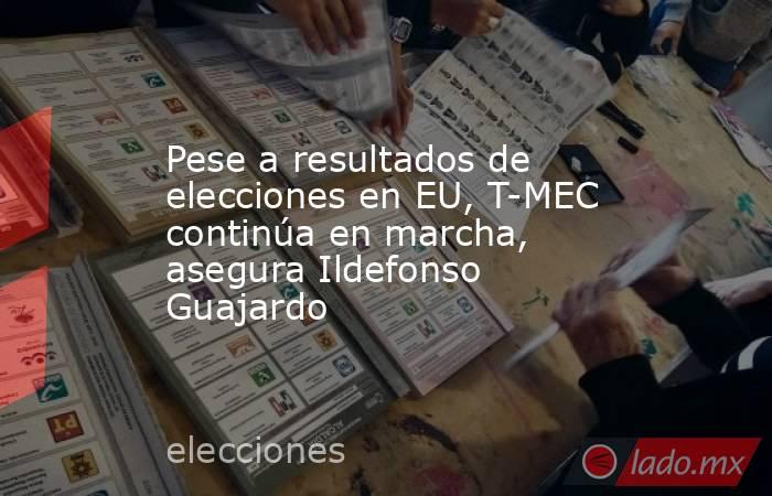 Pese a resultados de elecciones en EU, T-MEC continúa en marcha, asegura Ildefonso Guajardo. Noticias en tiempo real