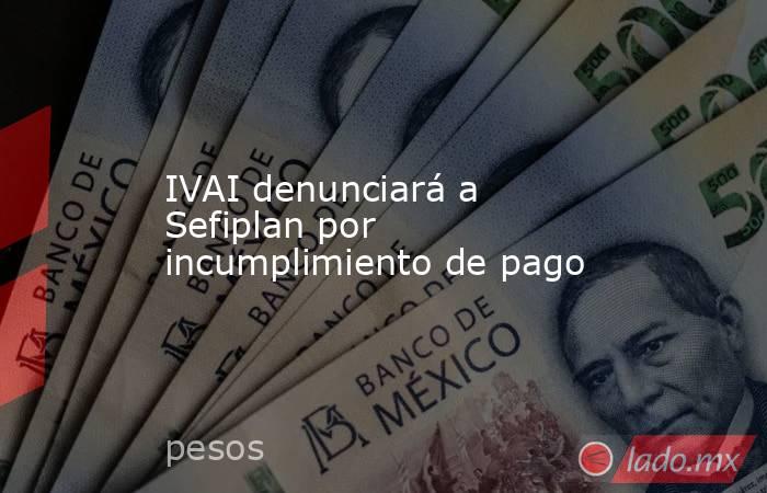 IVAI denunciará a Sefiplan por incumplimiento de pago. Noticias en tiempo real