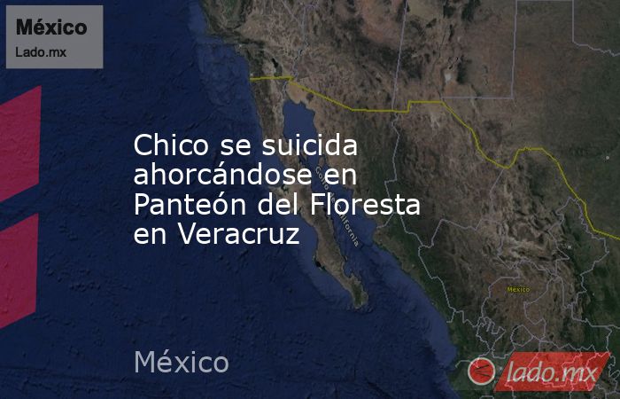 Chico se suicida ahorcándose en Panteón del Floresta en Veracruz. Noticias en tiempo real