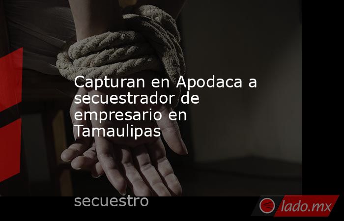 Capturan en Apodaca a secuestrador de empresario en Tamaulipas. Noticias en tiempo real