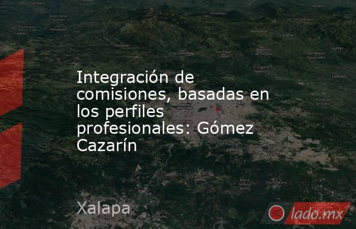 Integración de comisiones, basadas en los perfiles profesionales: Gómez Cazarín. Noticias en tiempo real