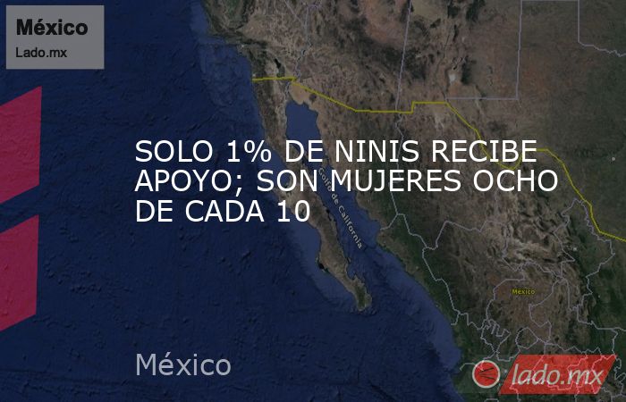 SOLO 1% DE NINIS RECIBE APOYO; SON MUJERES OCHO DE CADA 10. Noticias en tiempo real