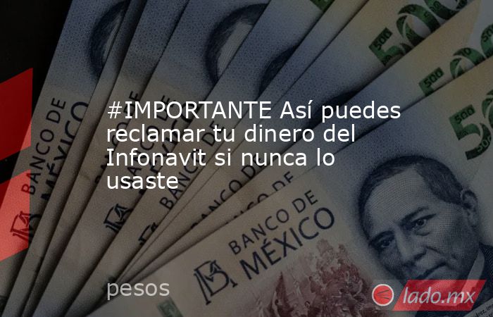 #IMPORTANTE Así puedes reclamar tu dinero del Infonavit si nunca lo usaste. Noticias en tiempo real