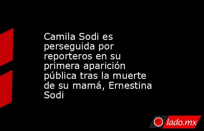 Camila Sodi es perseguida por reporteros en su primera aparición pública tras la muerte de su mamá, Ernestina Sodi. Noticias en tiempo real