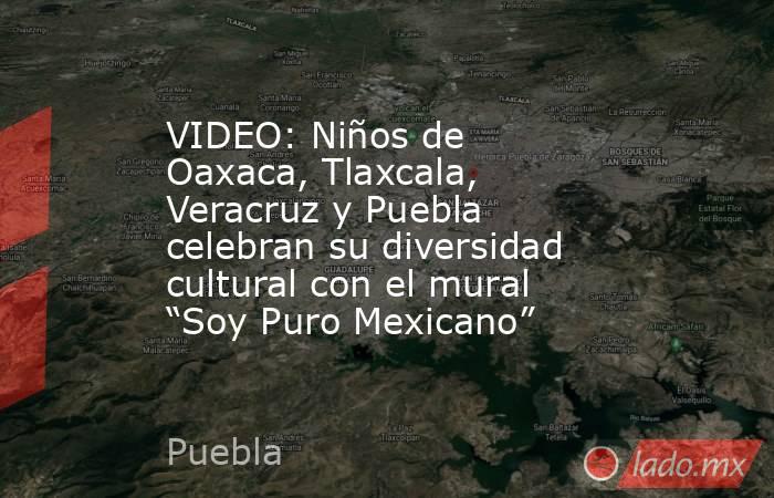 VIDEO: Niños de Oaxaca, Tlaxcala, Veracruz y Puebla celebran su diversidad cultural con el mural “Soy Puro Mexicano”. Noticias en tiempo real
