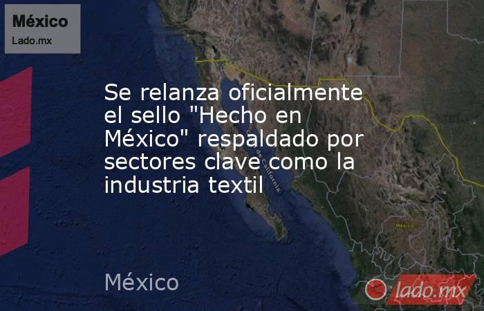 Se relanza oficialmente el sello 