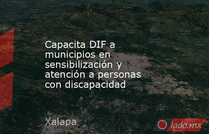Capacita DIF a municipios en sensibilización y atención a personas con discapacidad. Noticias en tiempo real