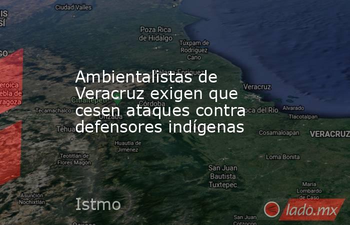 Ambientalistas de Veracruz exigen que cesen ataques contra defensores indígenas. Noticias en tiempo real