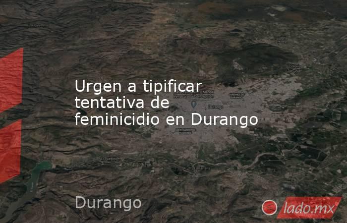 Urgen a tipificar tentativa de feminicidio en Durango. Noticias en tiempo real