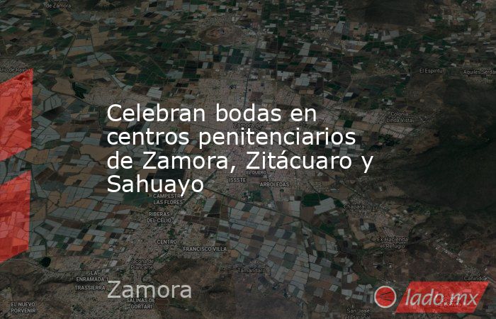 Celebran bodas en centros penitenciarios de Zamora, Zitácuaro y Sahuayo. Noticias en tiempo real