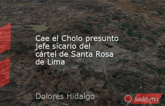 Cae el Cholo presunto jefe sicario del cártel de Santa Rosa de Lima. Noticias en tiempo real