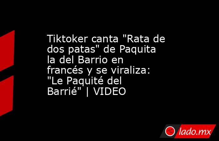 Tiktoker canta 
