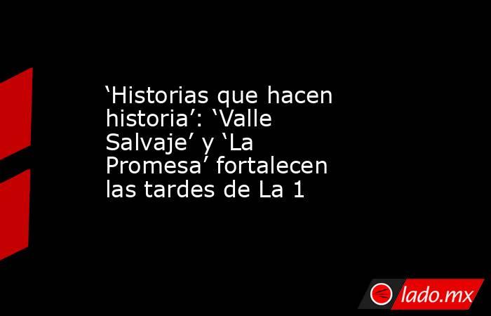 ‘Historias que hacen historia’: ‘Valle Salvaje’ y ‘La Promesa’ fortalecen las tardes de La 1. Noticias en tiempo real