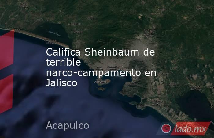 Califica Sheinbaum de terrible narco-campamento en Jalisco. Noticias en tiempo real