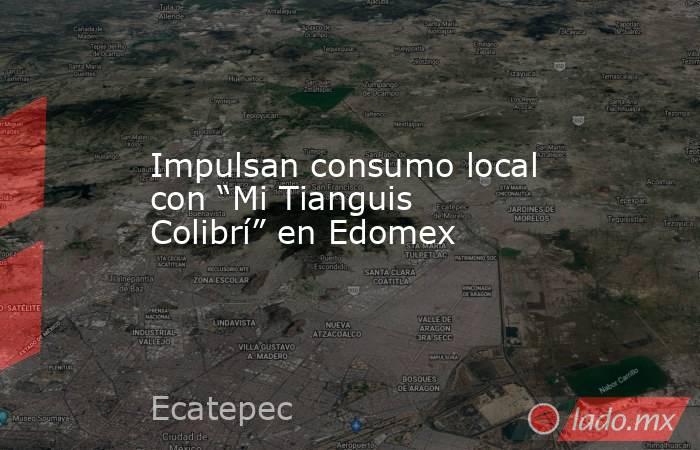 Impulsan consumo local con “Mi Tianguis Colibrí” en Edomex. Noticias en tiempo real