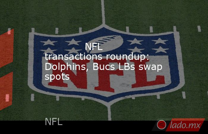             NFL transactions roundup: Dolphins, Bucs LBs swap spots        . Noticias en tiempo real