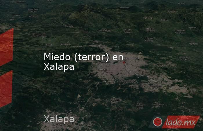 Miedo (terror) en Xalapa. Noticias en tiempo real