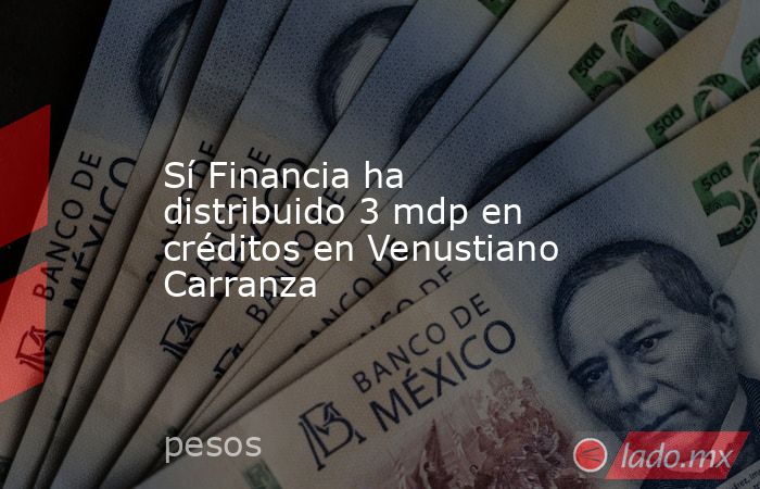 Sí Financia ha distribuido 3 mdp en créditos en Venustiano Carranza. Noticias en tiempo real