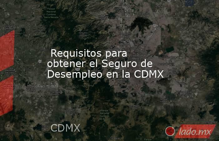  Requisitos para obtener el Seguro de Desempleo en la CDMX. Noticias en tiempo real
