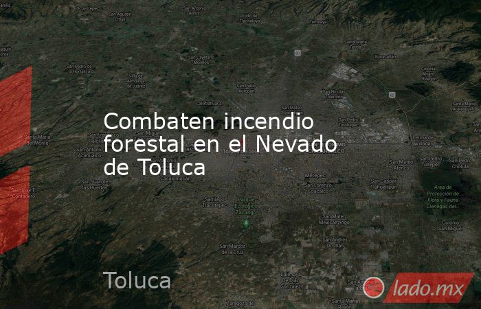 Combaten incendio forestal en el Nevado de Toluca. Noticias en tiempo real