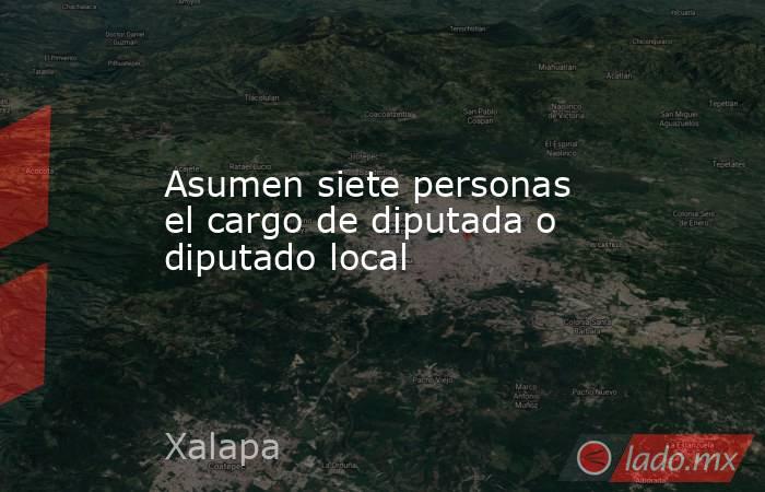 Asumen siete personas el cargo de diputada o diputado local. Noticias en tiempo real