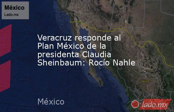 Veracruz responde al Plan México de la presidenta Claudia Sheinbaum: Rocío Nahle. Noticias en tiempo real