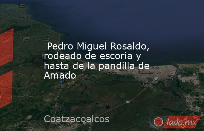  Pedro Miguel Rosaldo, rodeado de escoria y hasta de la pandilla de Amado. Noticias en tiempo real