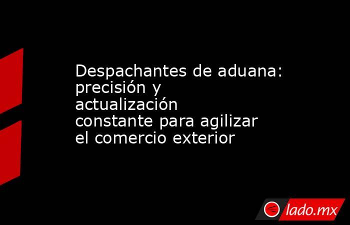 Despachantes de aduana: precisión y actualización constante para agilizar el comercio exterior. Noticias en tiempo real