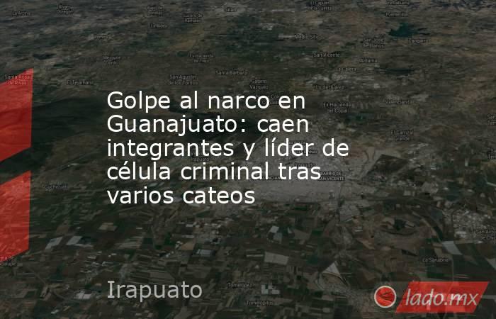 Golpe al narco en Guanajuato: caen integrantes y líder de célula criminal tras varios cateos . Noticias en tiempo real