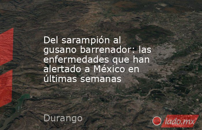 Del sarampión al gusano barrenador: las enfermedades que han alertado a México en últimas semanas. Noticias en tiempo real