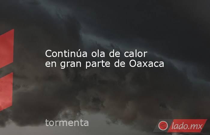 Continúa ola de calor en gran parte de Oaxaca. Noticias en tiempo real
