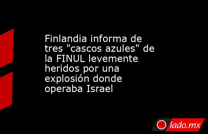 Finlandia informa de tres 