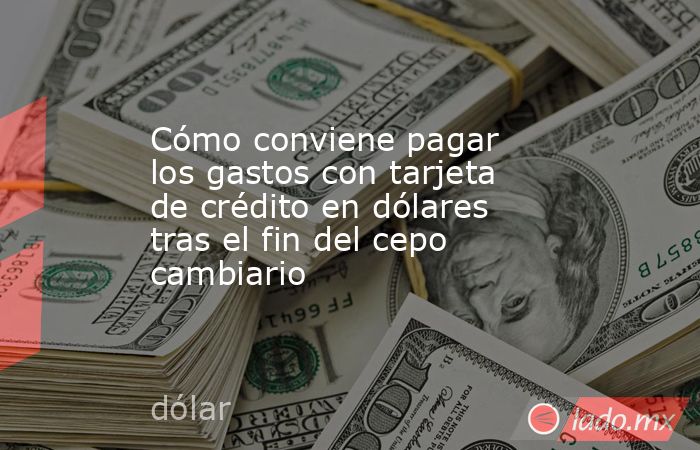 Cómo conviene pagar los gastos con tarjeta de crédito en dólares tras el fin del cepo cambiario. Noticias en tiempo real
