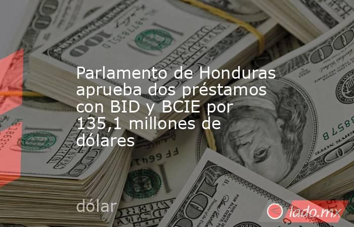 Parlamento de Honduras aprueba dos préstamos con BID y BCIE por 135,1 millones de dólares. Noticias en tiempo real