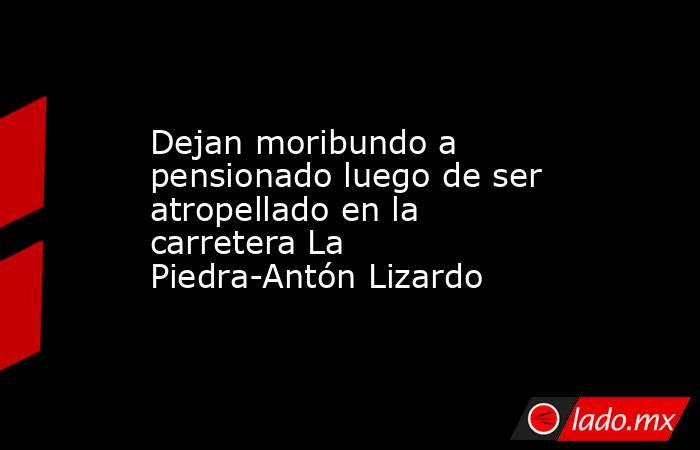 Dejan moribundo a pensionado luego de ser atropellado en la carretera La Piedra-Antón Lizardo. Noticias en tiempo real