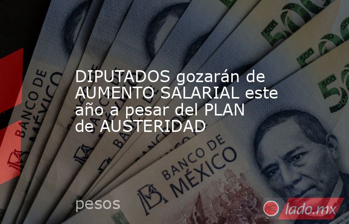 DIPUTADOS gozarán de AUMENTO SALARIAL este año a pesar del PLAN de AUSTERIDAD. Noticias en tiempo real