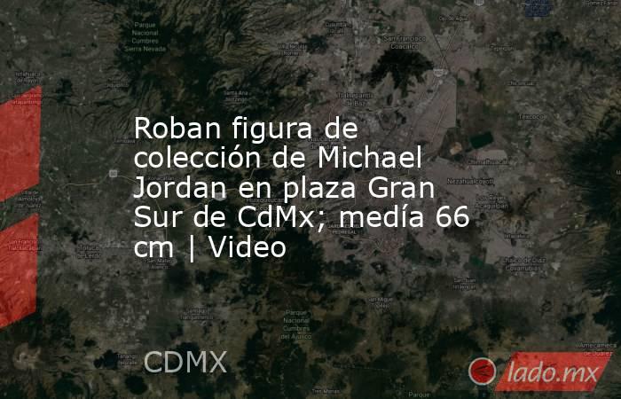 Roban figura de colección de Michael Jordan en plaza Gran Sur de CdMx; medía 66 cm | Video. Noticias en tiempo real