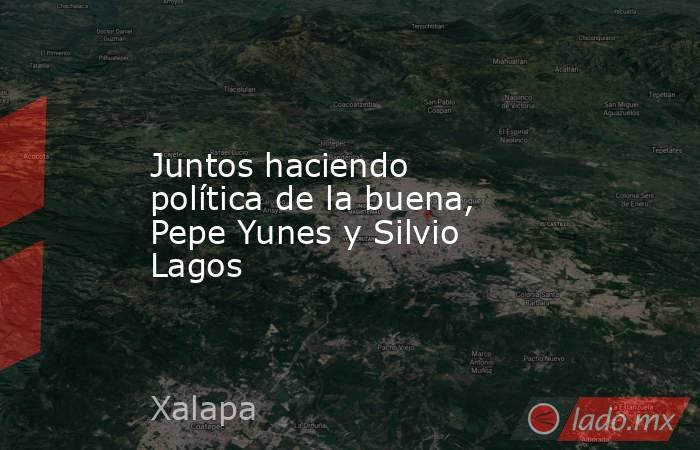 Juntos haciendo política de la buena, Pepe Yunes y Silvio Lagos. Noticias en tiempo real