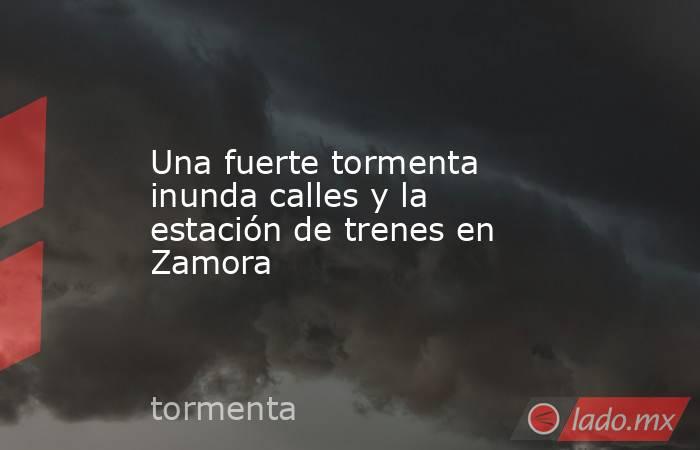 Una fuerte tormenta inunda calles y la estación de trenes en Zamora. Noticias en tiempo real