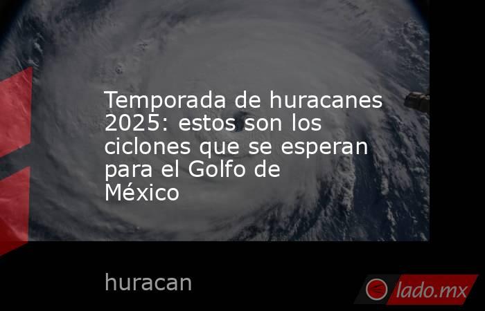 Temporada de huracanes 2025: estos son los ciclones que se esperan para el Golfo de México. Noticias en tiempo real