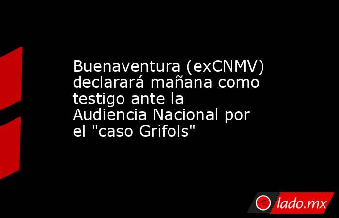 Buenaventura (exCNMV) declarará mañana como testigo ante la Audiencia Nacional por el 