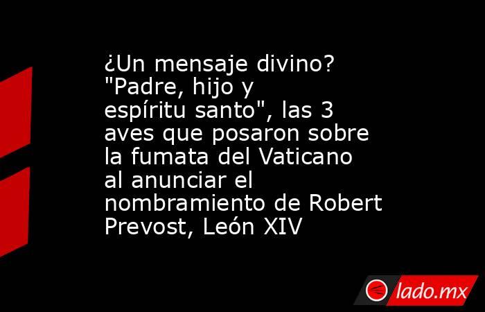 ¿Un mensaje divino? 
