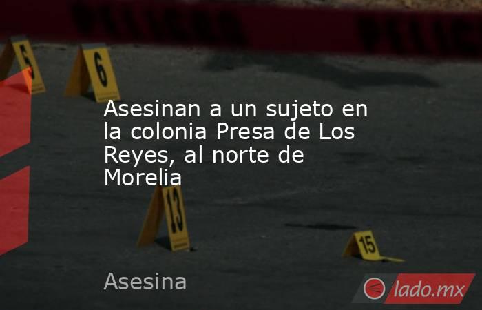Asesinan a un sujeto en la colonia Presa de Los Reyes, al norte de Morelia. Noticias en tiempo real