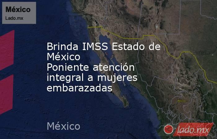 Brinda IMSS Estado de México Poniente atención integral a mujeres embarazadas  . Noticias en tiempo real