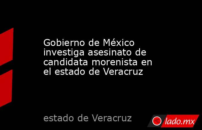 Gobierno de México investiga asesinato de candidata morenista en el estado de Veracruz. Noticias en tiempo real