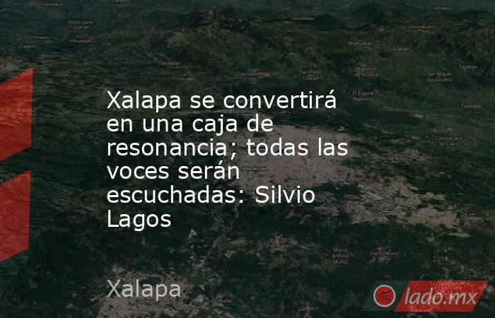 Xalapa se convertirá en una caja de resonancia; todas las voces serán escuchadas: Silvio Lagos. Noticias en tiempo real