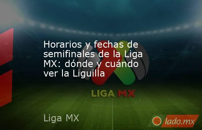 Horarios y fechas de semifinales de la Liga MX: dónde y cuándo ver la Liguilla. Noticias en tiempo real